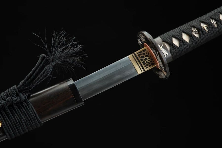 武具　刀装具　日本刀　模造刀   居合刀 三色銅 トンボ 黒檀