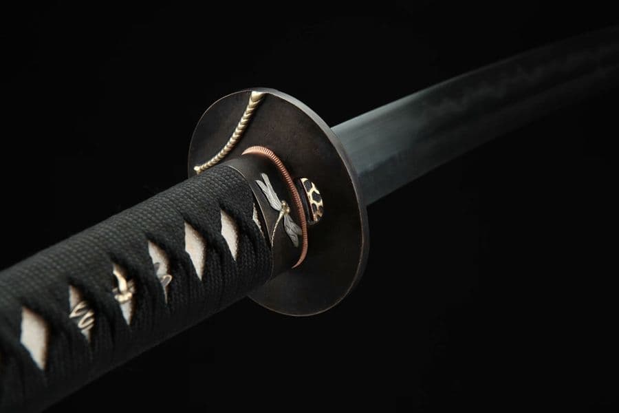 武具　刀装具　日本刀　模造刀   居合刀 三色銅 トンボ 黒檀