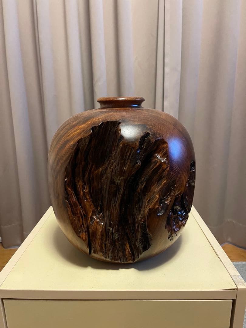 屋久杉　壺　鹿島重人作