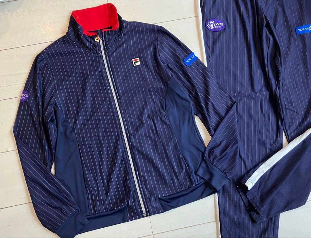 FILAフィラ＊トラックジャケット&ジョガーパンツの上下セットアップXL