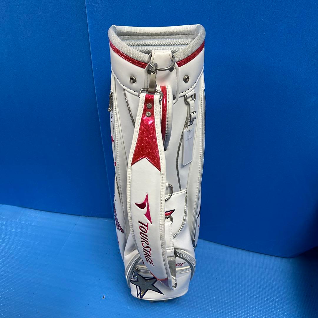 TourStage キャディバッグ ホワイト 星柄・レディース