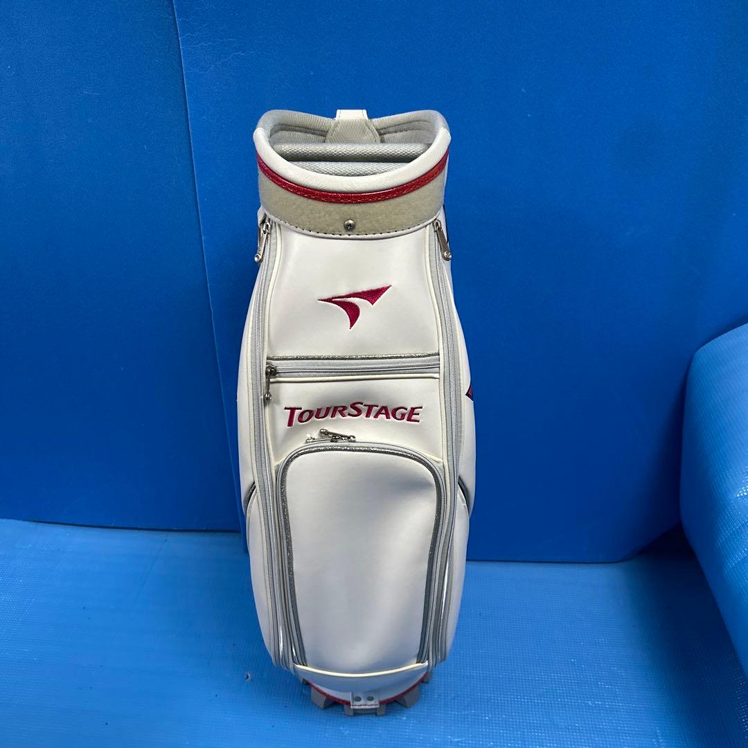 TourStage キャディバッグ ホワイト 星柄・レディース