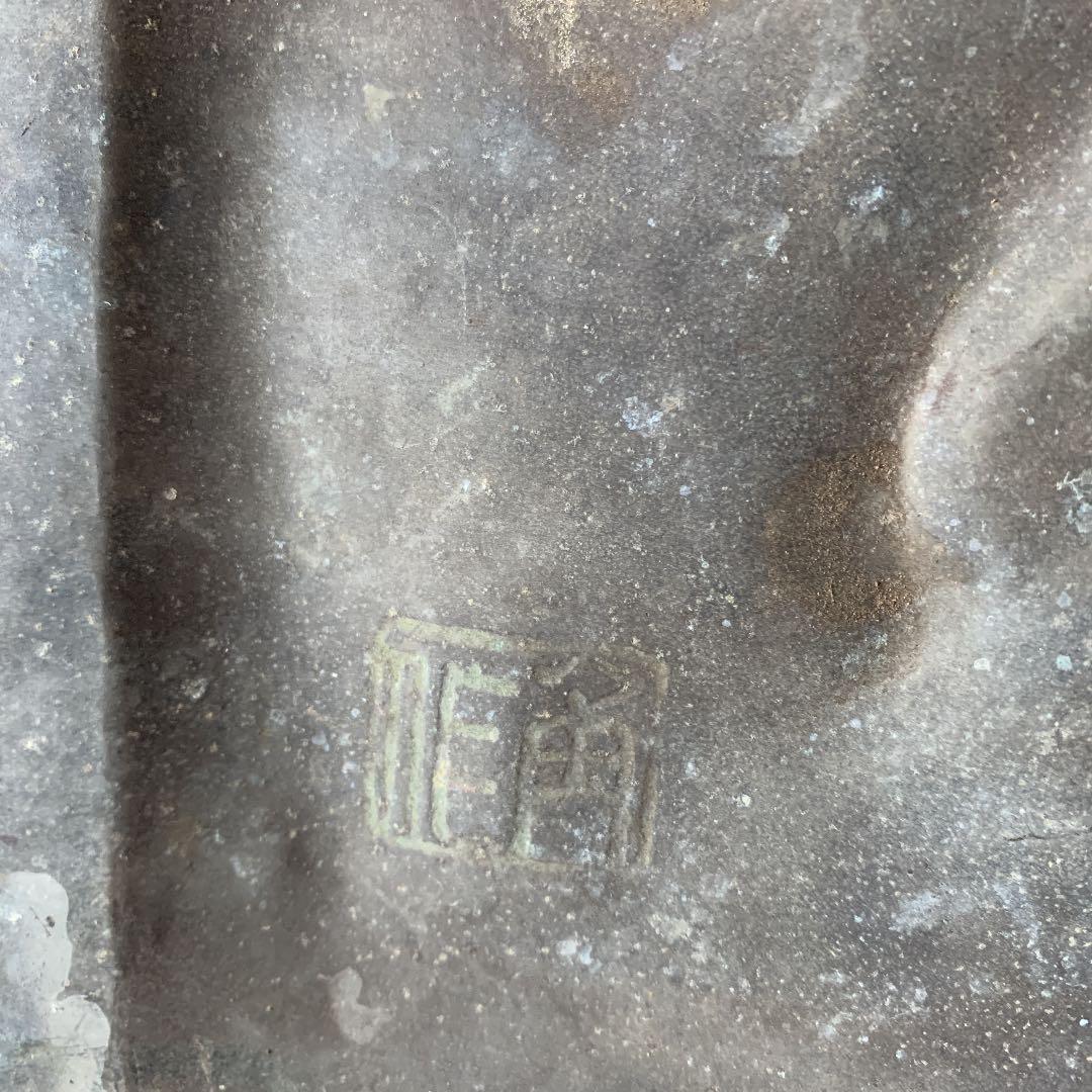 ブロンズ　レリーフ　聖母子像　マリア　キリスト　古道具　ブロカント