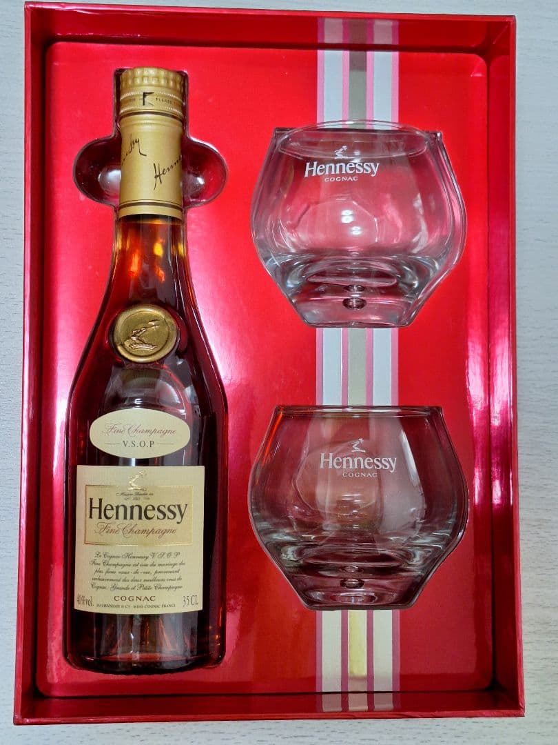 【希少】ヘネシーVSOPグラス2個付 限定特別ペアグラスギフトセット