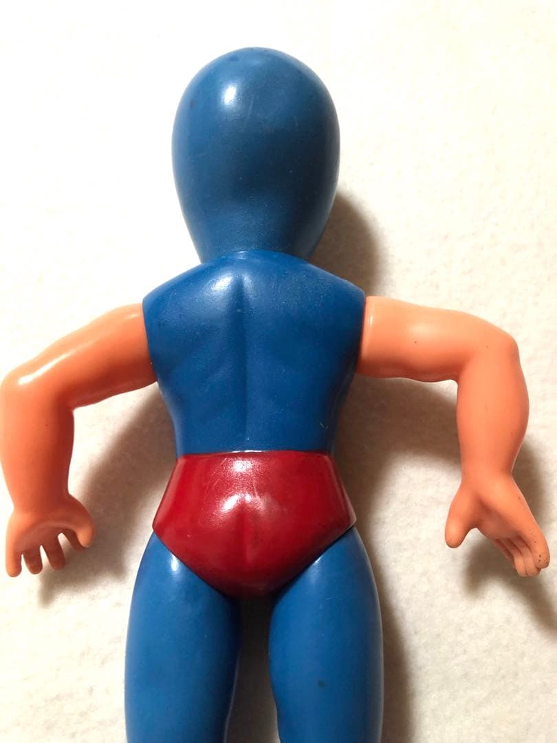 当時物 ソフビ 中嶋製作所 タイガーマスク ブラックバイソン 昭和 レトロ