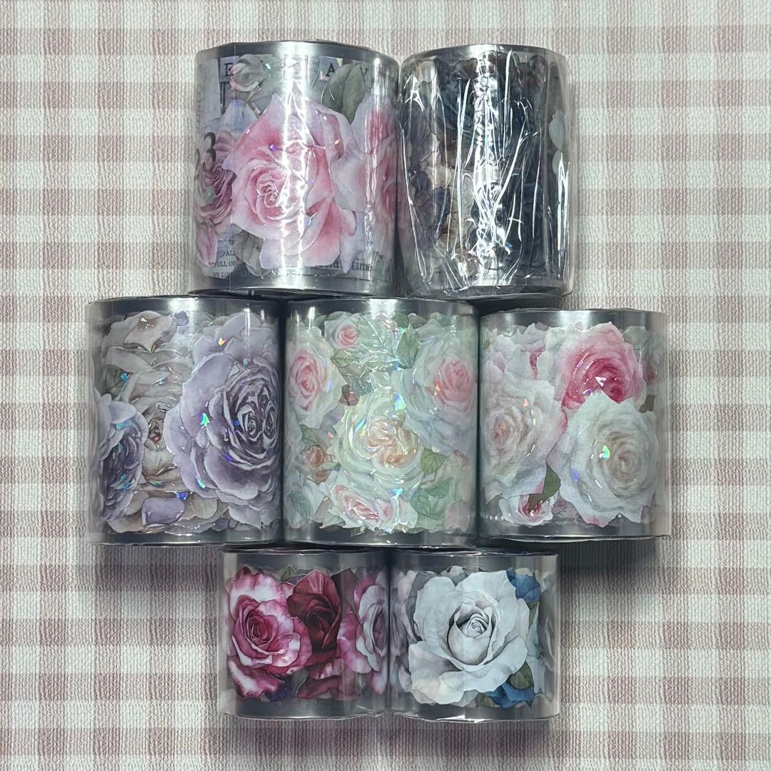 お花系 海外マステ まとめ売り 7巻