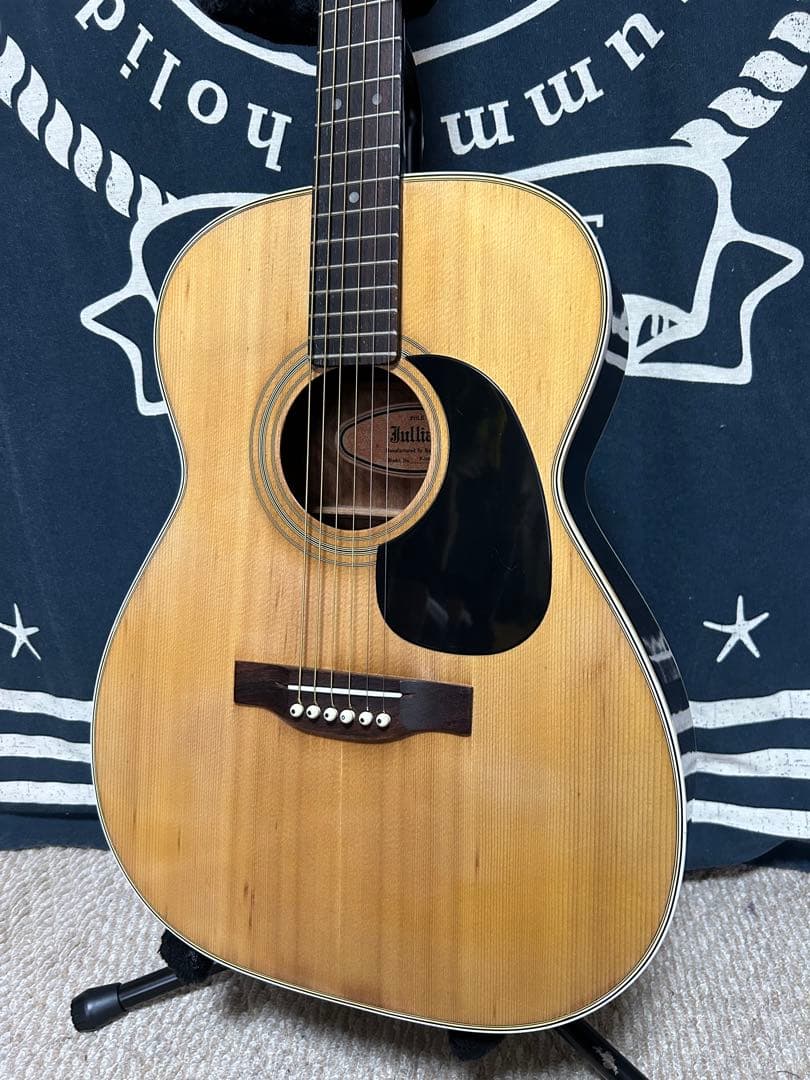 末迄特価セール美品70年代黒沢楽器レアビンテージ❣️ジュリアンF-150バック虎杢