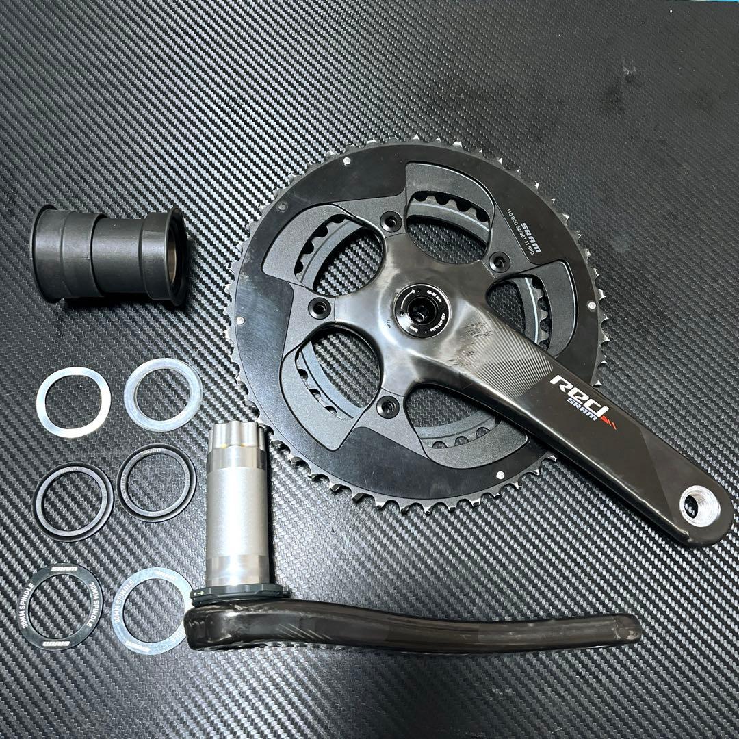 SRAM RED22 カーボンクランクセット 52-36 170mm PF30