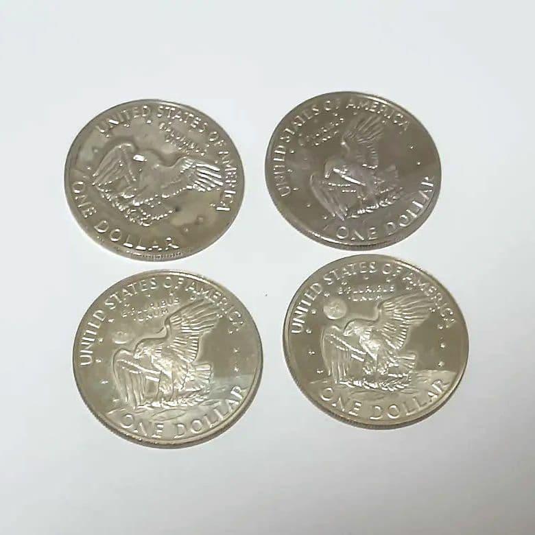 リ*)様 アメリカ1ドル硬貨 アイゼンハワー・ダラー 1971年・1972年 4