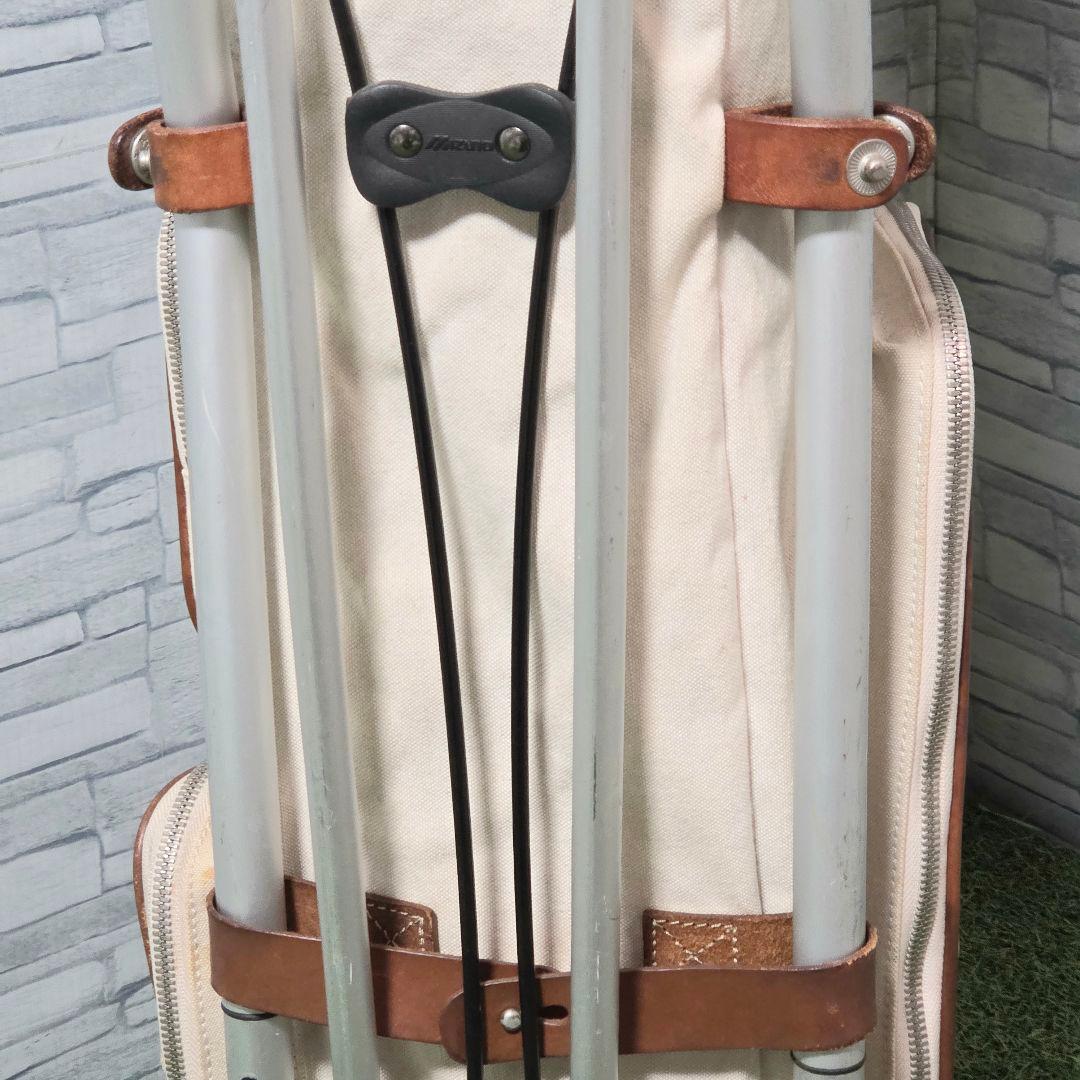 【希少】ミズノ フレームウォーカー × 木の庄帆布 キャディバッグ スタンド式