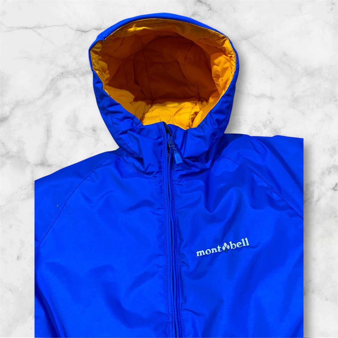 美品✨mont-bellスキーウェア１２０センチ 青 子供 キッズ