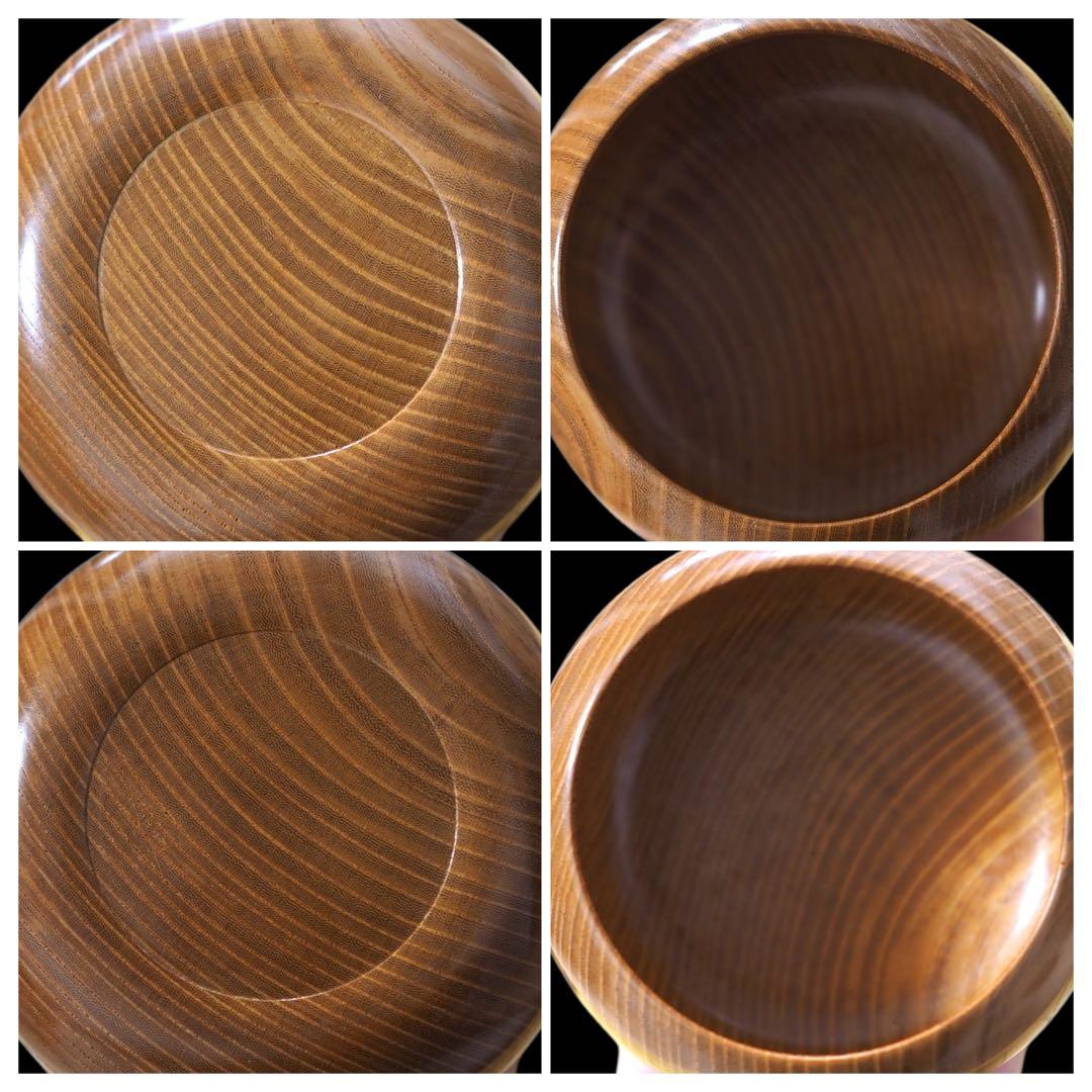 囲碁セット 碁盤(約4.5寸) 蛤碁石(184個) 那智黒(184個) 碁笥