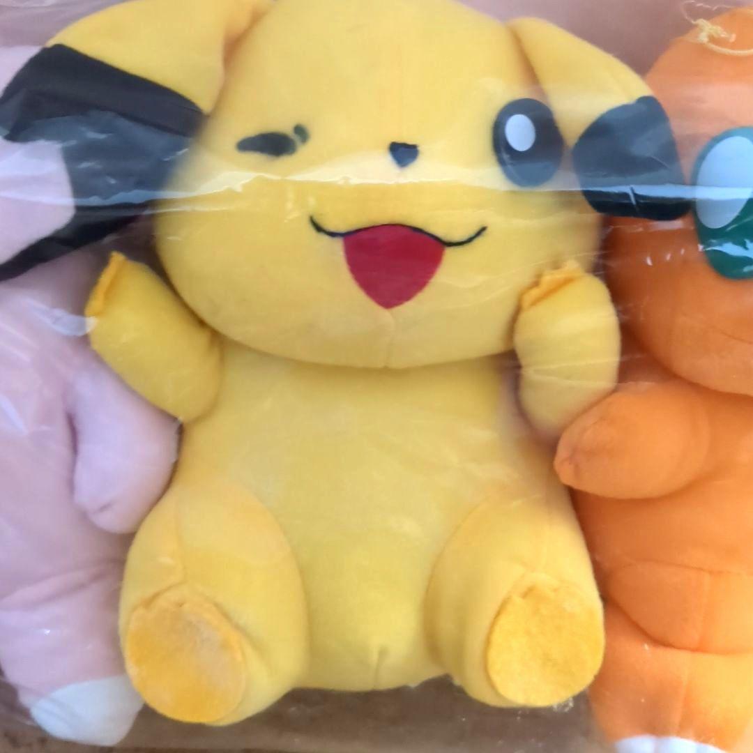 ポケモン　ぬいぐるみ　ピカチュウ　ヒトカゲ　ピッピ　初期　レトロ