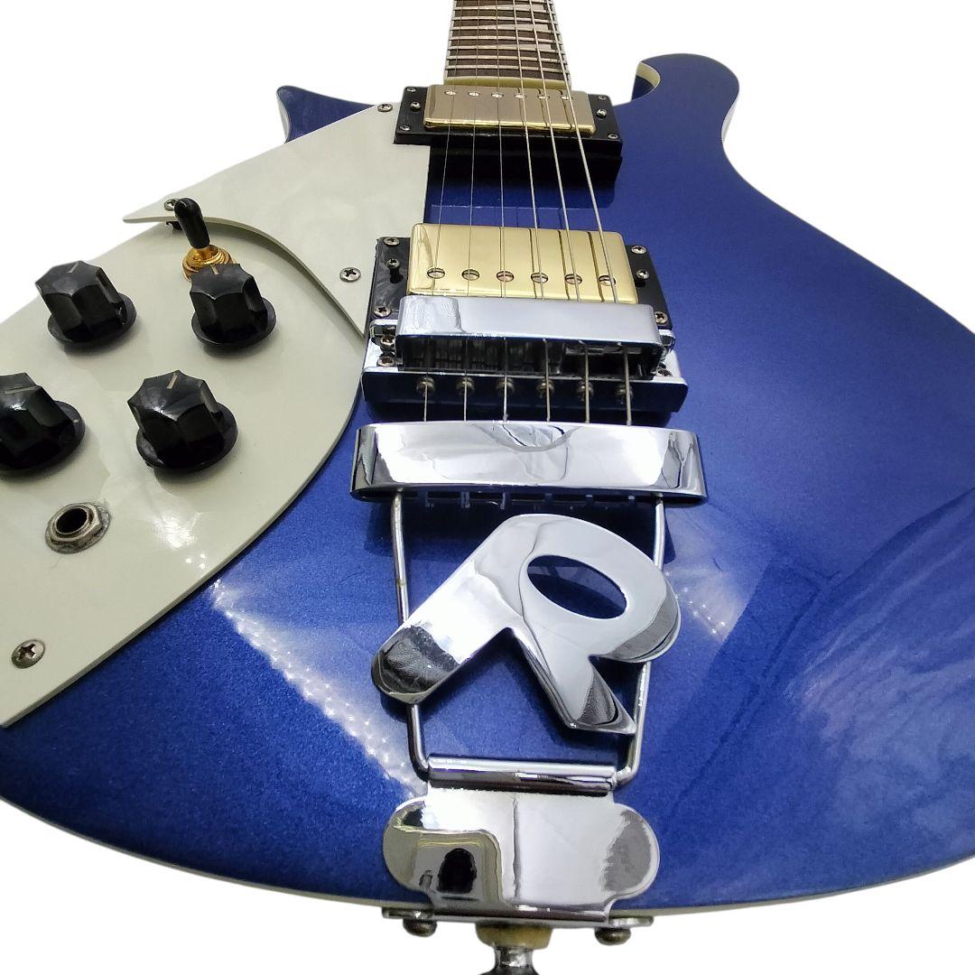 希少レフティ　Rickenbackerスタイル エレキギター 青