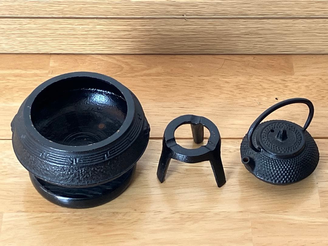 鉄瓶と火鉢セット