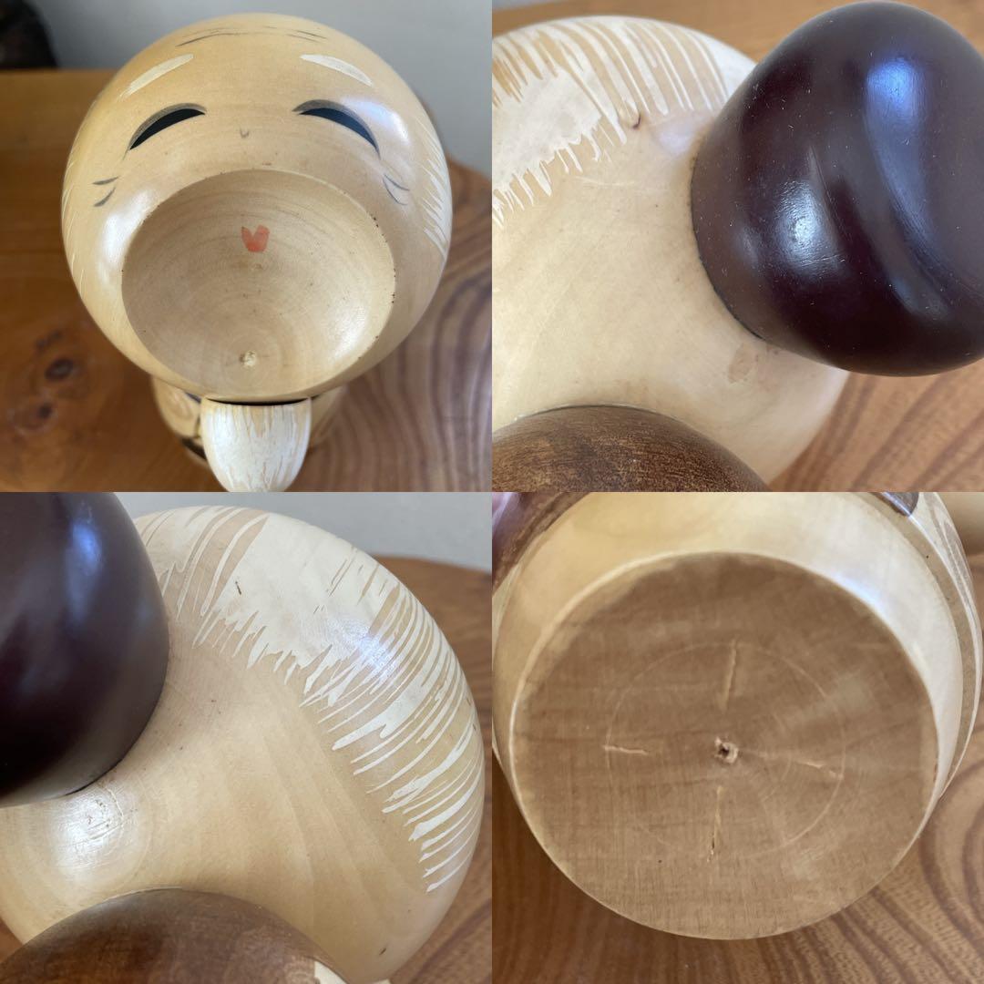 創作こけし　宮下はじめ作品6点　芭蕉　福笑いおじいちゃん・おばあちゃん