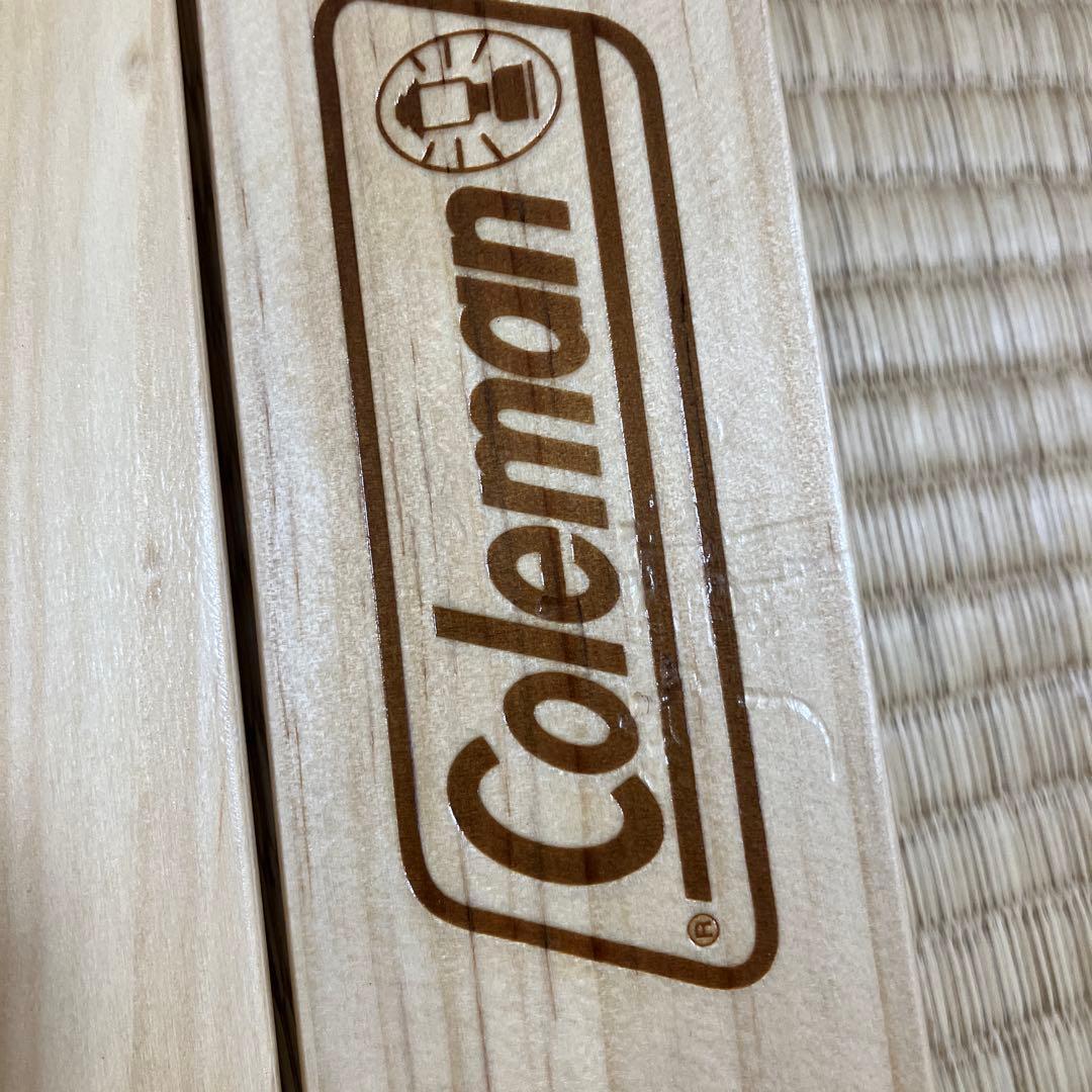 コールマン　ワゴン用　ロールウッドテーブル