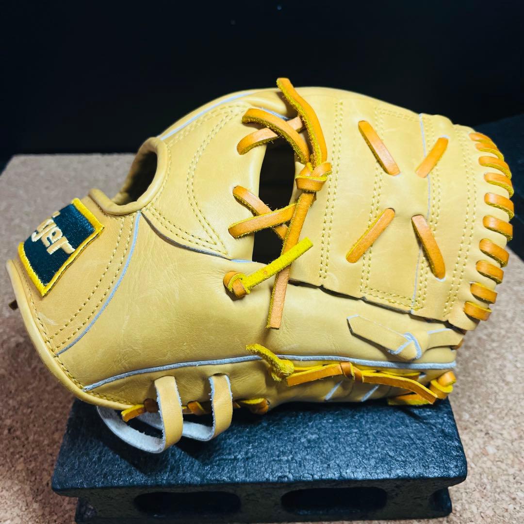 【未使用】美津和タイガー硬式野球ニ塁手用グローブHGFM13SIー401 右投げ