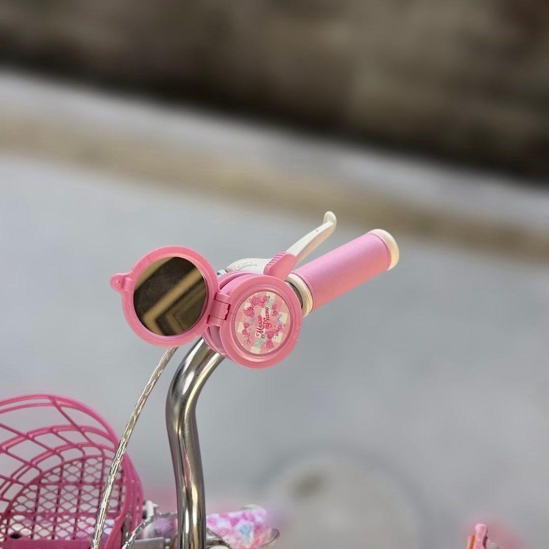 【引取限定】メゾピアノ子供用自転車 　18インチ　アサヒ限定ピンク　ヘルメット