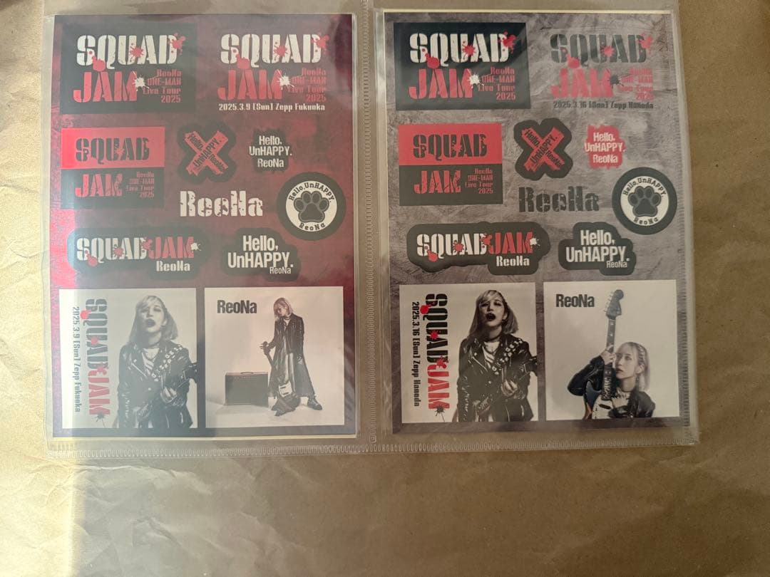 ReoNa SQUADJAM ピック＆ステッカー コンプリートセット