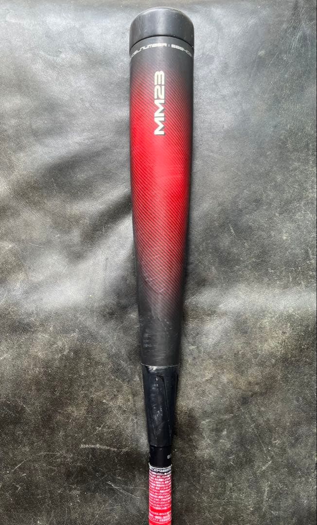 【美品】MM23 一般用軟式バット 83cm 赤/黒