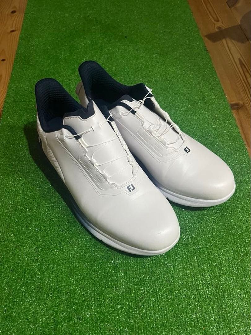 フットジョイゴルフシューズ フューエル BOA ホワイト/ネイビー　27.５cm