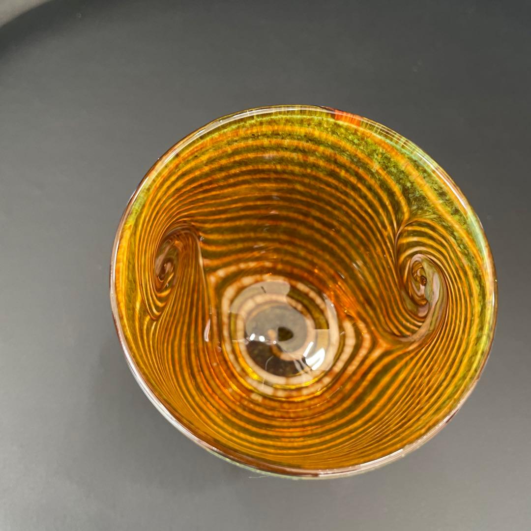 【E】✨希少品✨ヌータヤルヴィ　オイバトイカ　グラス　渦巻き模様　一点物