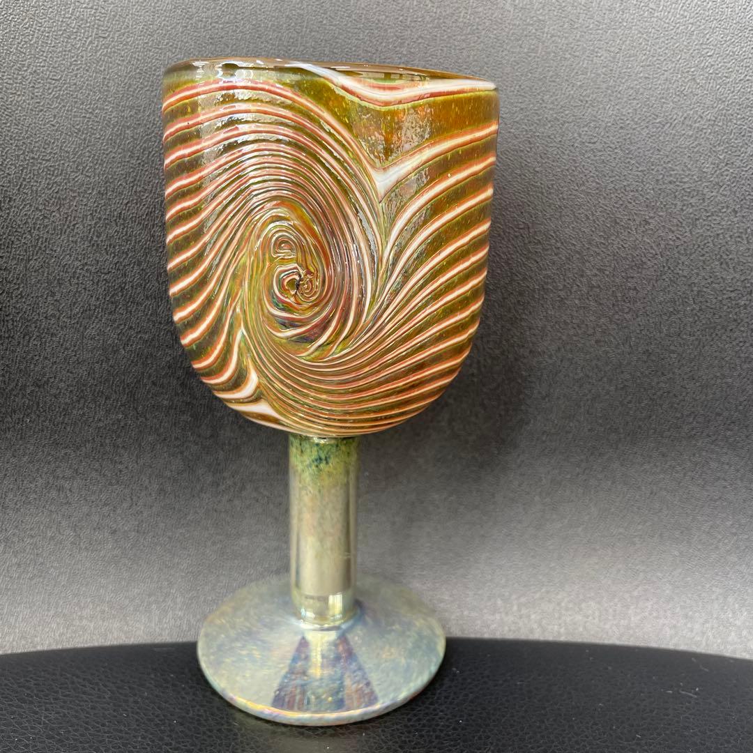 【E】✨希少品✨ヌータヤルヴィ　オイバトイカ　グラス　渦巻き模様　一点物