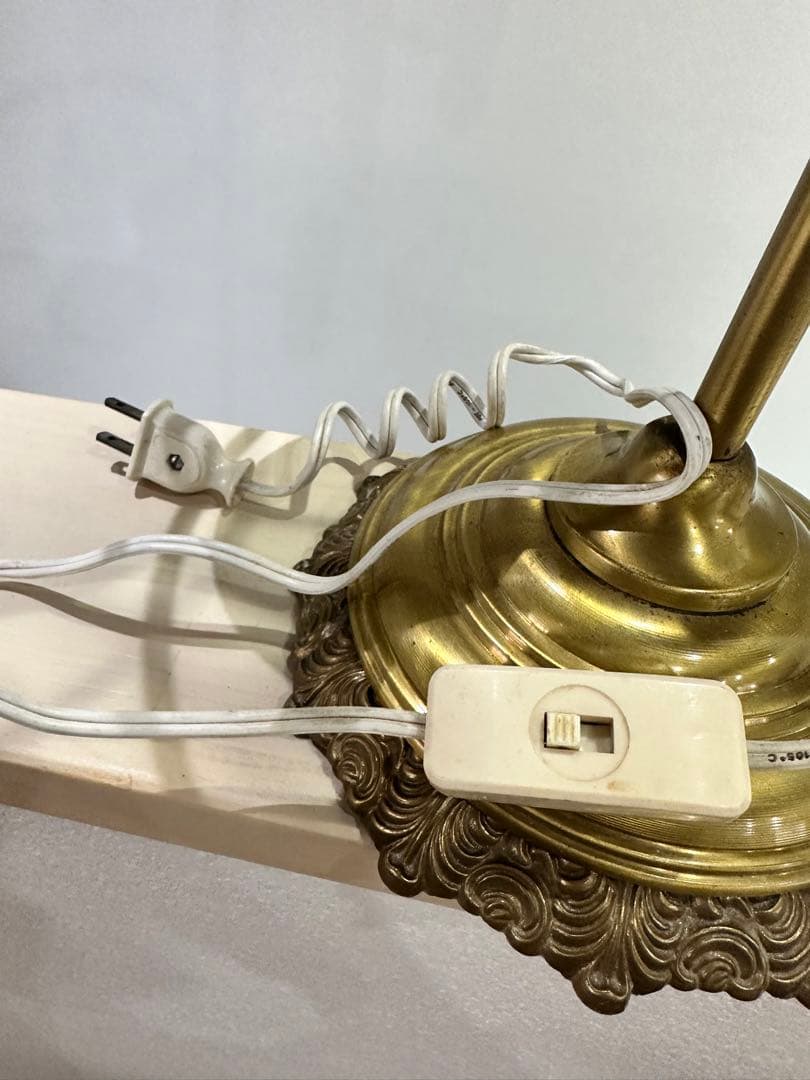 アンティーク　ランプ　真鍮風　卓上