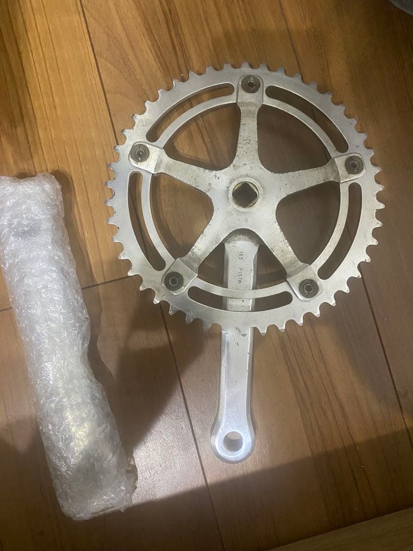 カンパ　Pista クランクセット 165mm スギノ　チェーンリング付き