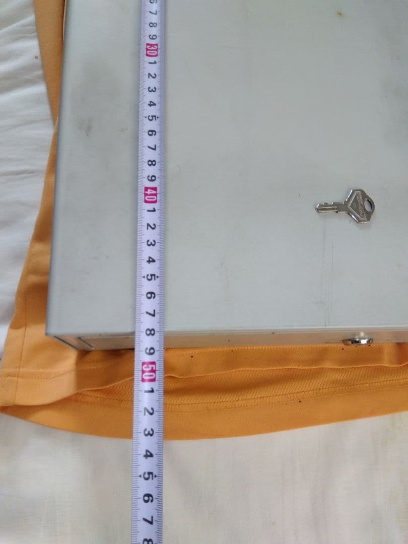 標本箱 鍵付き 白 金属製　Cash Register Drawer