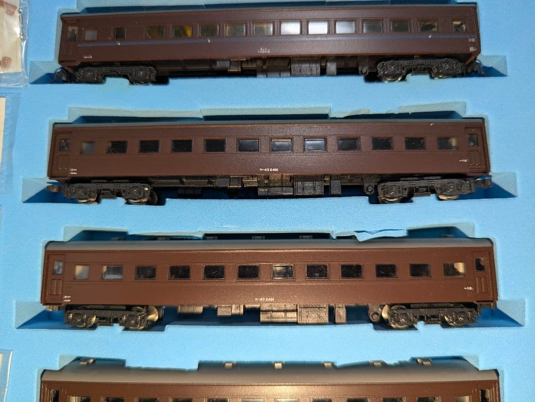 KATO　旧客車 茶色 ８両セット　２両室内灯点灯　ケース付き