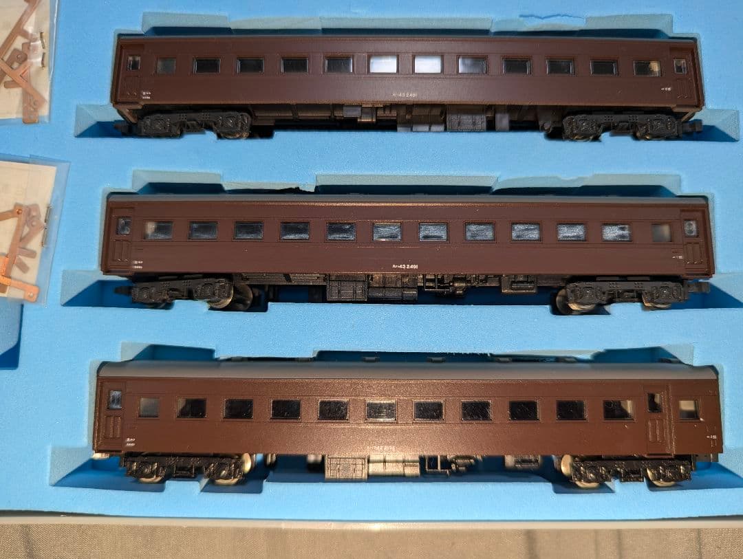 KATO　旧客車 茶色 ８両セット　２両室内灯点灯　ケース付き