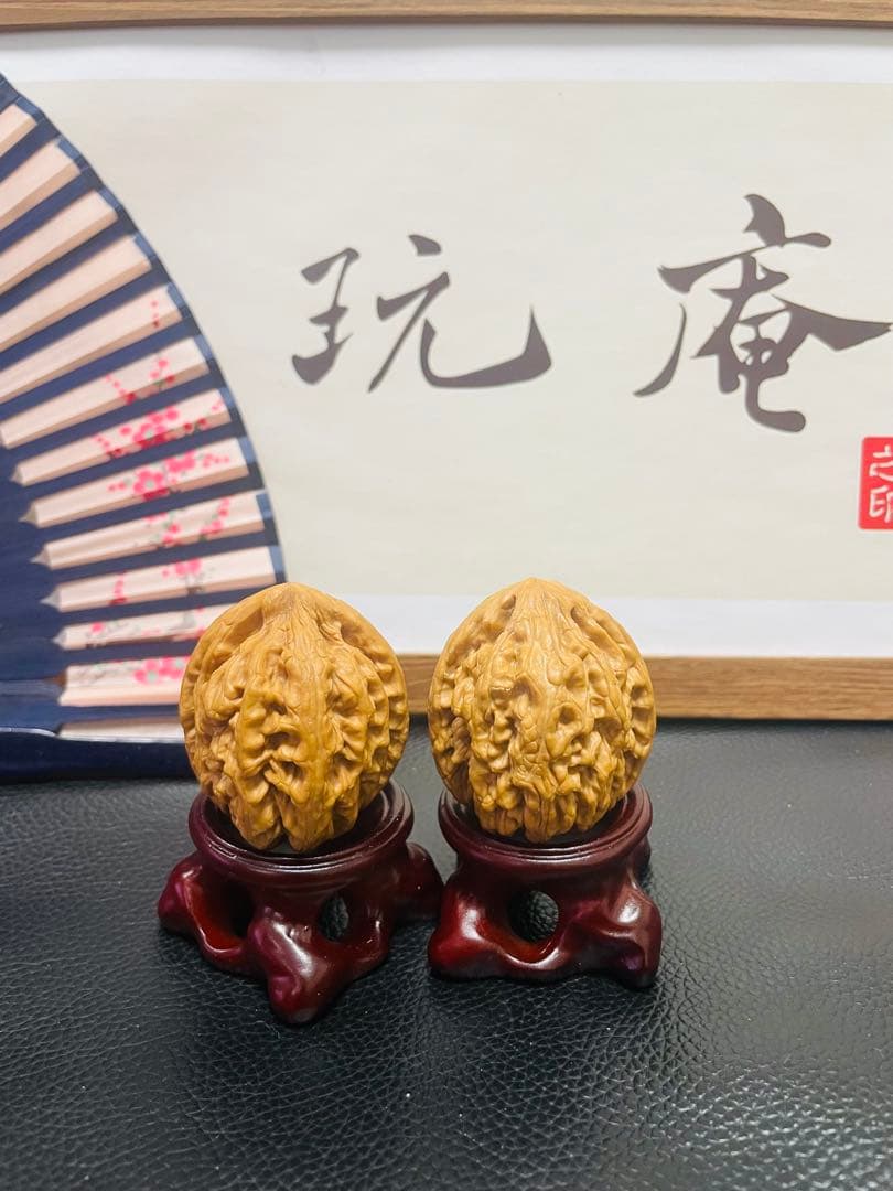 厚揚げNo.406❤️遊ぶクルミ　文玩核桃 希少変高級種红锦鲤