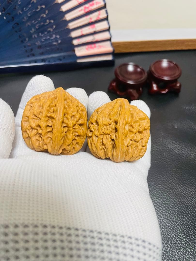 厚揚げNo.406❤️遊ぶクルミ　文玩核桃 希少変高級種红锦鲤