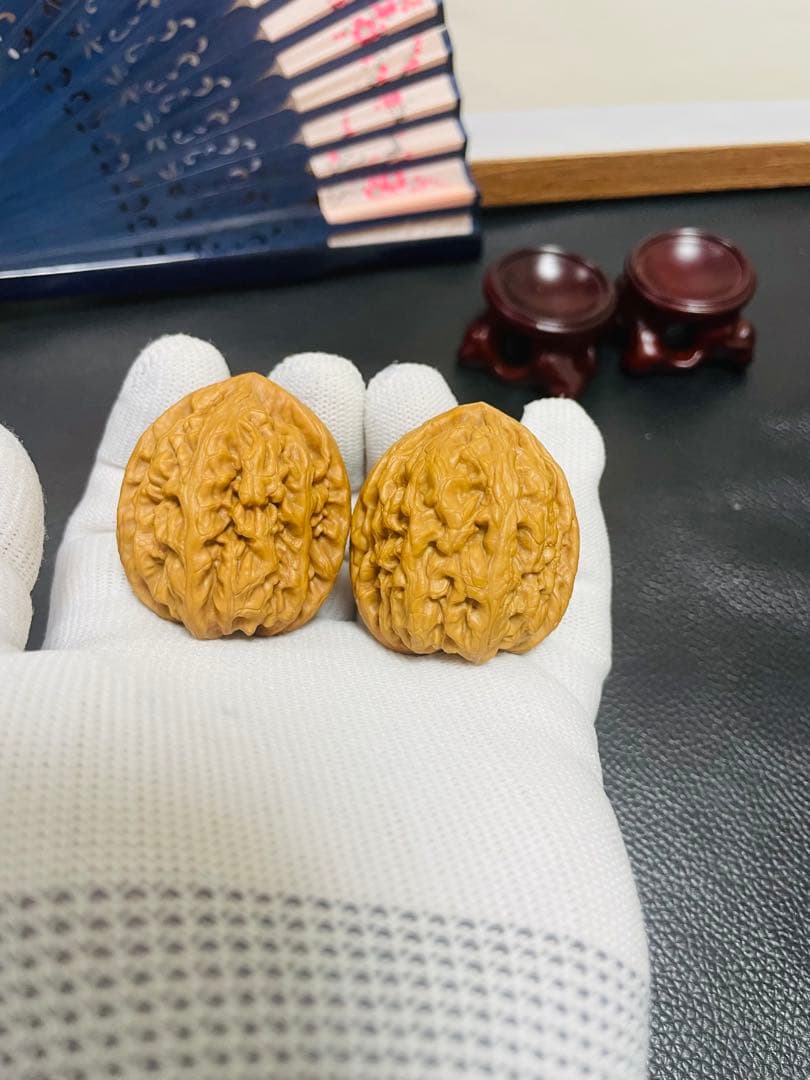 厚揚げNo.406❤️遊ぶクルミ　文玩核桃 希少変高級種红锦鲤