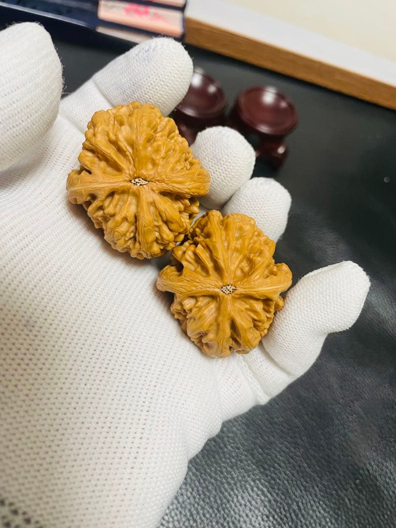 厚揚げNo.406❤️遊ぶクルミ　文玩核桃 希少変高級種红锦鲤