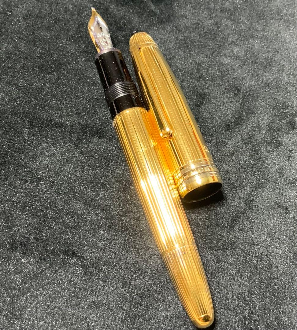 モンブラン　ソリテール　147 トラヴェラー　純銀にゴールド　18K B