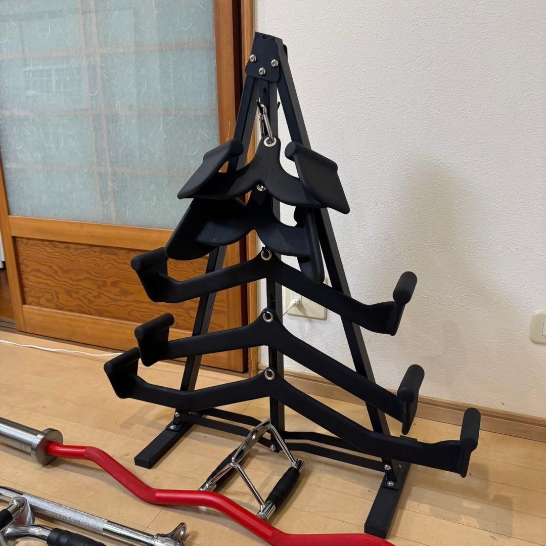 総額約10万♪ IROTEC他 ラットプルダウンバー バーベルシャフト ラック他