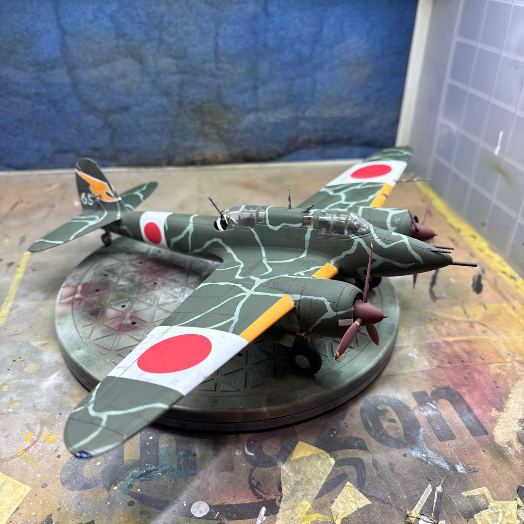 ハセガワ 1/48 日本陸軍 川崎 キ45改 二式複座戦闘機 屠龍 丁型　完成品
