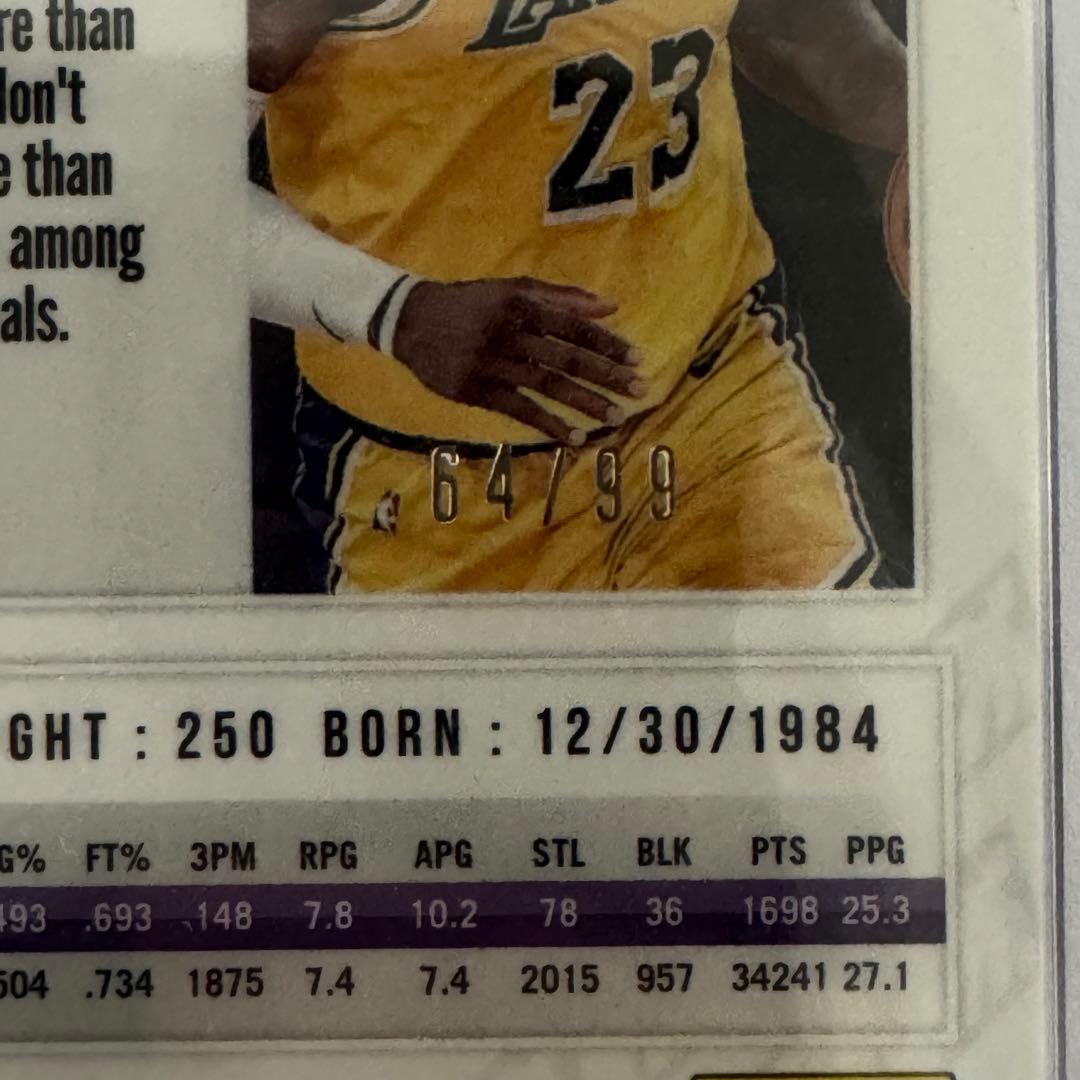 レブロンジェームズ 64/99 PSA10 NBA トレカ カード　レイカーズ