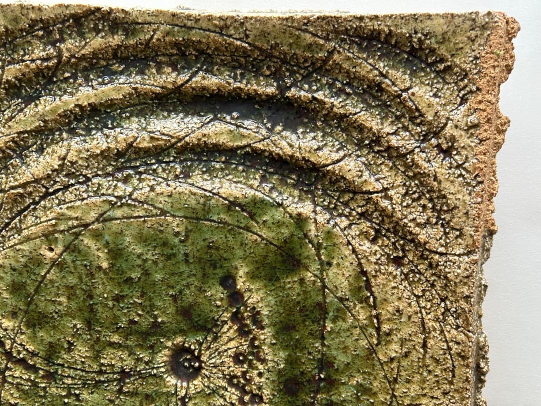 鳥文大皿　(加藤 釥 作)