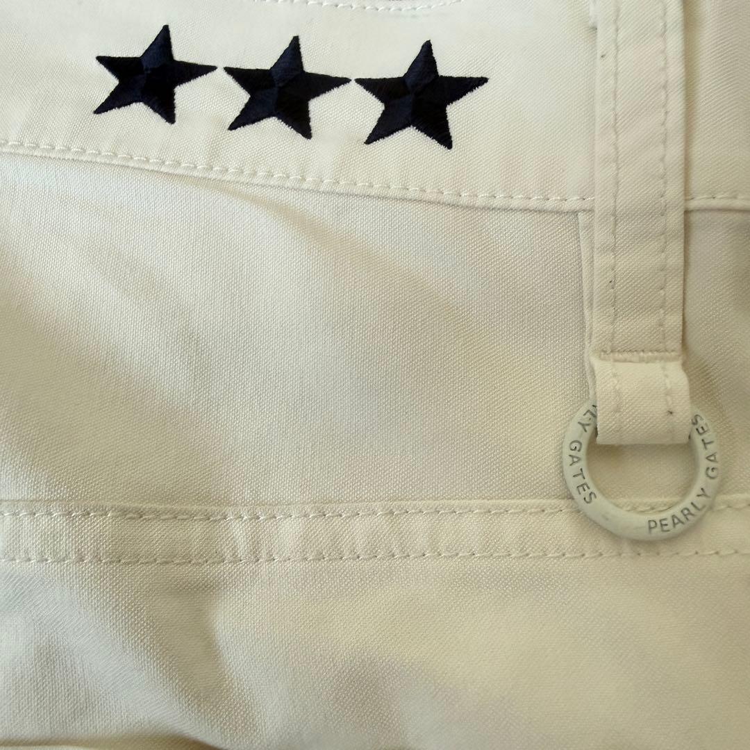 パーリーゲイツ　ジョガーパンツ　白　M〜L相当　コットン素材　ストレッチ　4