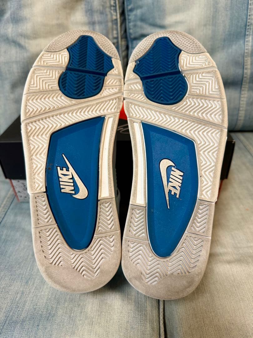 【1度のみ着用✨️極美品】ナイキ エアジョーダン 4 ミリタリーブルー 29cm