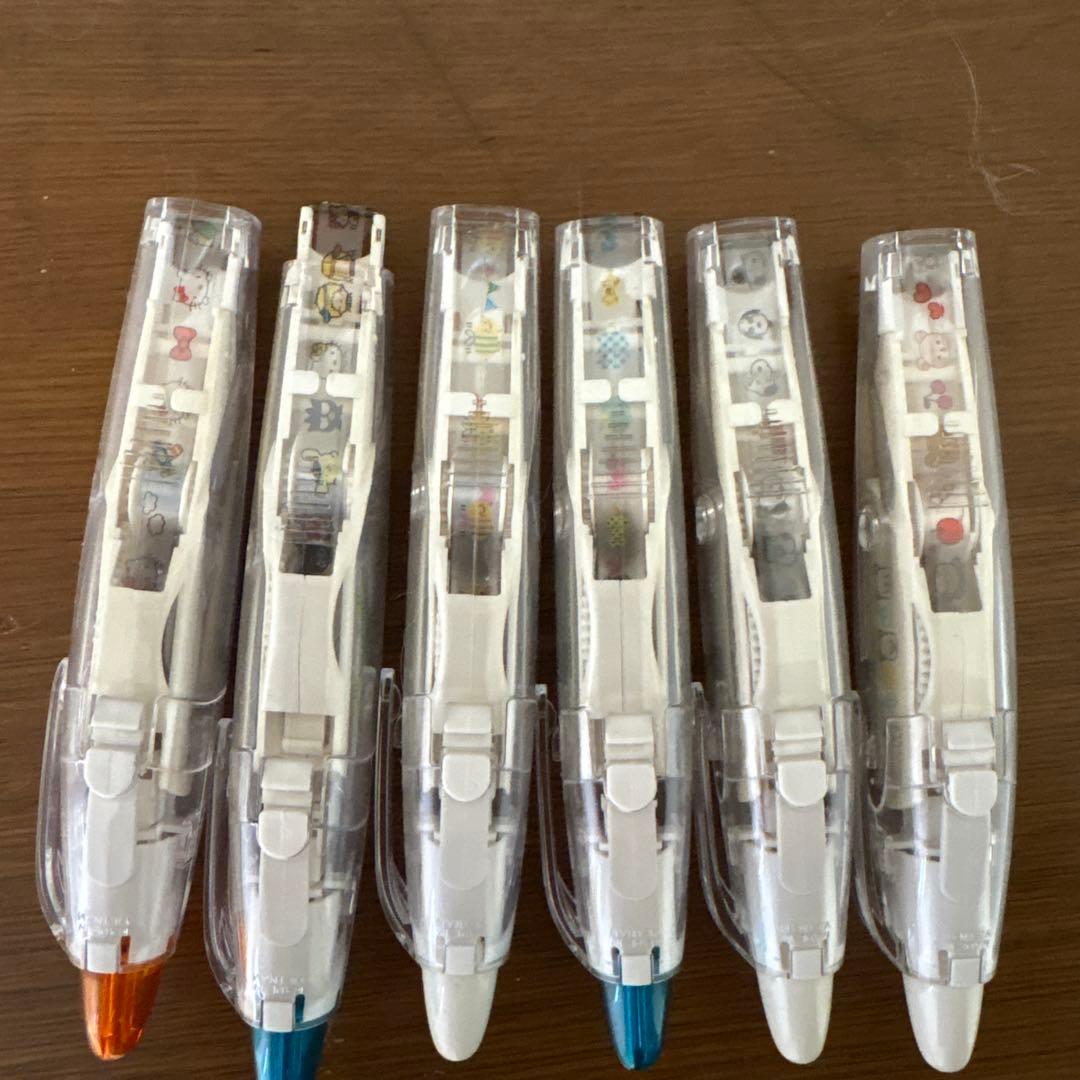 デコレーションテープ デコラッシュ テープ 6本セット サンリオキャラクター