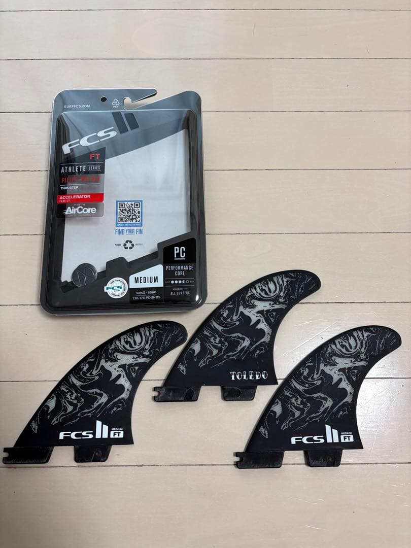 FCS II Athlete Kit サーフボードフィン　フィリペ