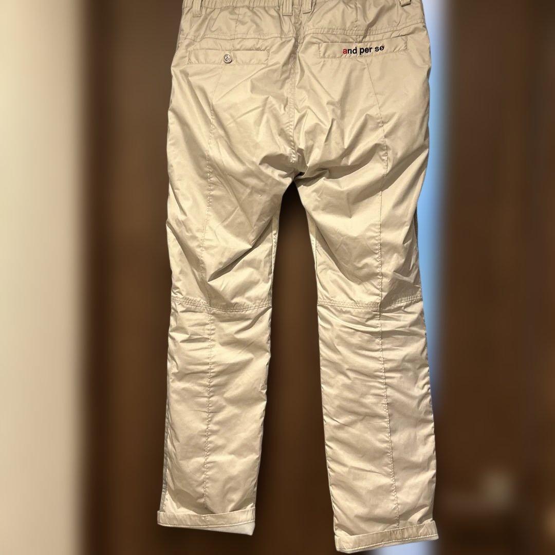 and per se キルティングゴルフパンツ ホワイト