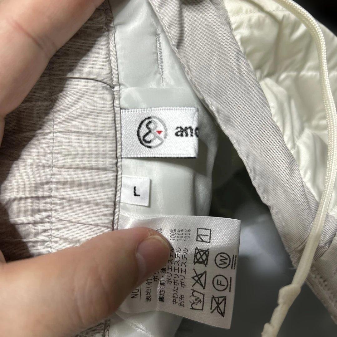 and per se キルティングゴルフパンツ ホワイト