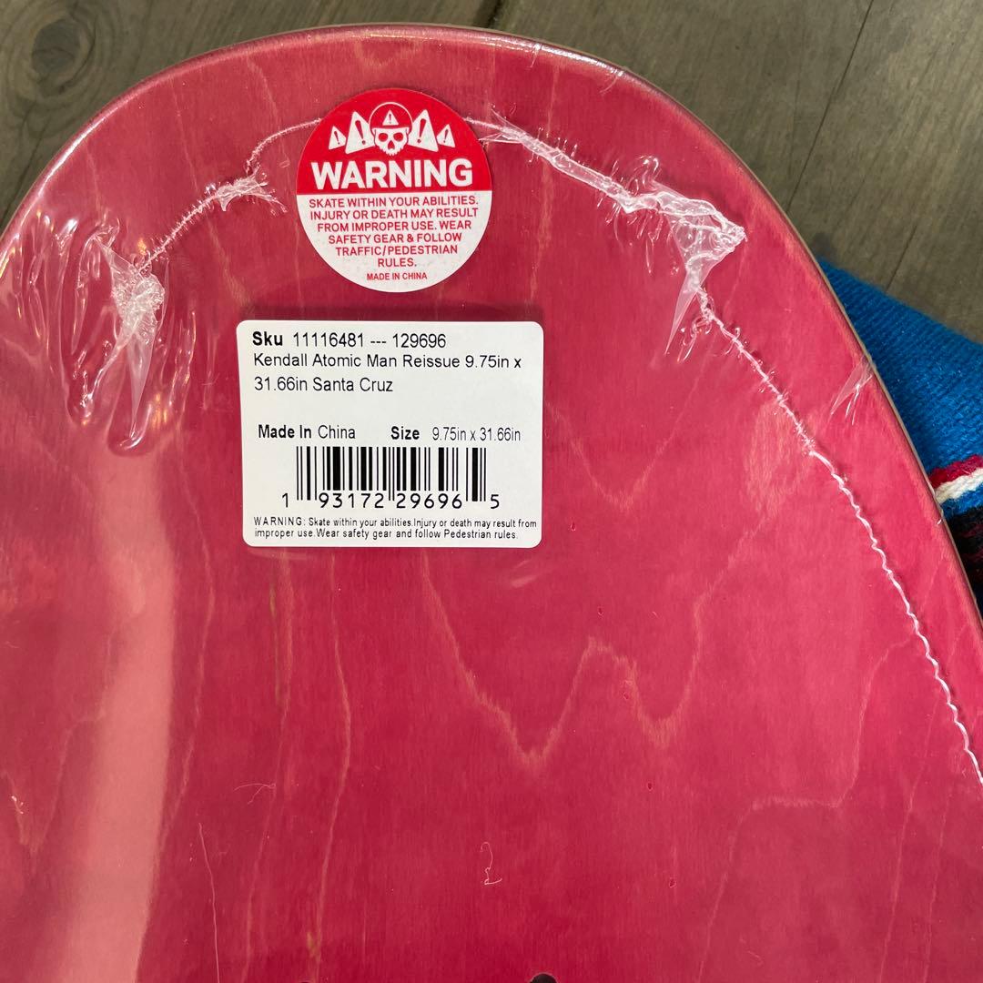 Santa Cruz Jeff Kendall アトミックマン スケボーデッキ