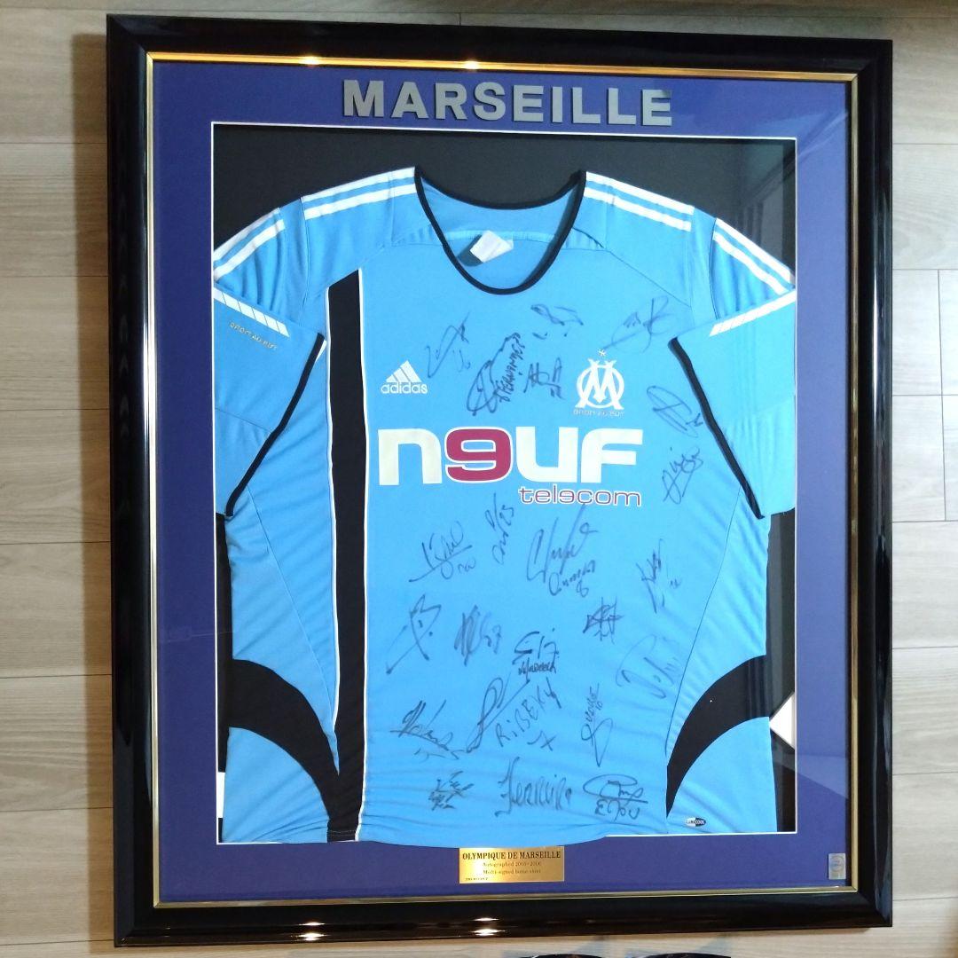 マルセイユ サイン入りユニフォーム額装